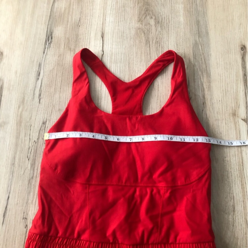 Fabletics Red Racerback Jumpsuit Romper - Picture 2 of 7